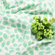 Тканина плательна Super Soft камінці зелені