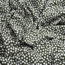 Тканина плательна Super Soft дрібноцвіт хакі