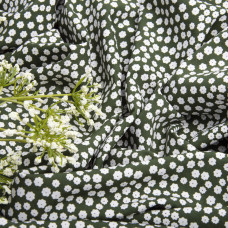 Тканина плательна Super Soft дрібноцвіт хакі