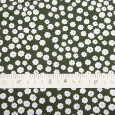 Тканина плательна Super Soft дрібноцвіт хакі
