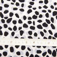 Тканина плательна Super Soft камінці чорні