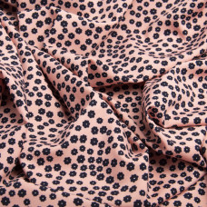 Тканина плательна Super Soft дрібноцвіт персик