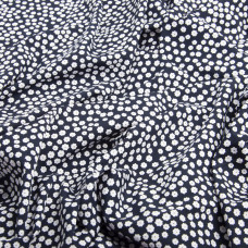 Тканина плательна Super Soft дрібноцвіт т/синій