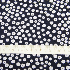 Тканина плательна Super Soft дрібноцвіт т/синій