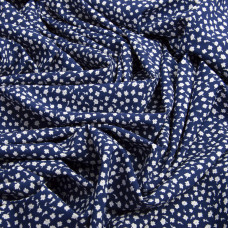 Тканина плательна Super Soft дрібноцвіт синій