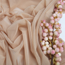 Тканина сітка стрейч беж