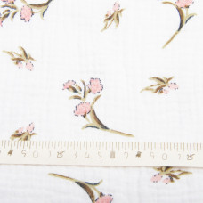 Тканина бавовняна платтяна Муслін двошарова 140 см, 120 г/м2 для суконь, блузок, спідниць, халатів, костюмів