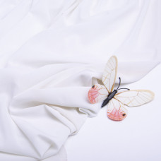 Тканина сітка стрейч щільна молоко