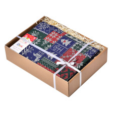 Скатертина 170х260 см новорічна святкова з пляма і водовідштовхувальним просоченням IDEIA бавовна орнамент