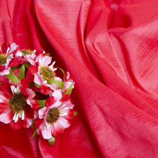Тканина костюмна тафта стрейч Тіффані корал