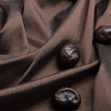Тканина тафта стрейч однотонна шоколад