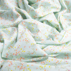 Ткань поплин хлопок спориш бірюза