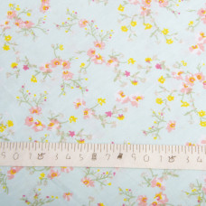 Ткань поплин хлопок спориш бірюза