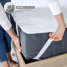 Наматрацник Аква стоп 200х200 см IDEIA непромокальний з гумками по кутах захисний антиалергенний бавовна