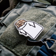 Шеврон на липучці Флорк солдат ЗСУ 5,5х8 см вишитий патч нашивка