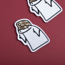 Шеврон на липучці Флорк солдат ЗСУ 5,5х8 см вишитий патч нашивка