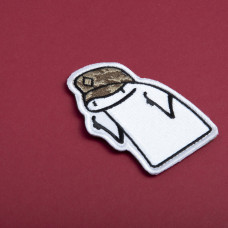 Шеврон на липучці Флорк солдат ЗСУ 5,5х8 см вишитий патч нашивка