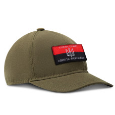 Шеврон на липучці Флаг УПА Слава нації та Смерть ворогам 5х8 см вишитий патч нашивка