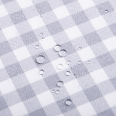 Тканина декоративна Клітка з водовідштовхувальним просоченням V-36 сіра