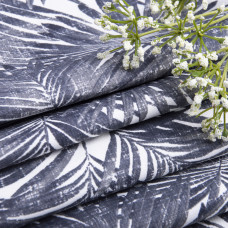 Тканина декоративна Папороть з водовідштовхувальним просоченням V-1 чорна