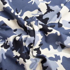 Тканина декоративна бавовняна Прем'єр Камуфляж V-33 денім