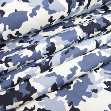 Тканина декоративна бавовняна Прем'єр Камуфляж V-33 денім