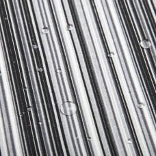 Тканина декоративна Смуги з водовідштовхувальним просоченням V-073 чорно сіра