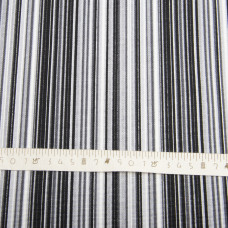 Тканина декоративна Смуги з водовідштовхувальним просоченням V-073 чорно сіра