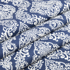 Тканина декоративна Стамбул з водовідштовхувальним просоченням V-006 темно синя