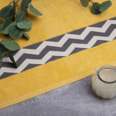 Рушник махровий 70х140 см IZZI, жовтий, натуральний бавовняний, банний, для тіла