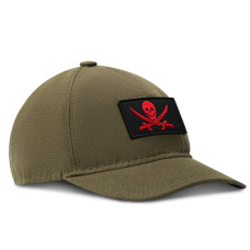 Набір шевронів 2 шт з липучкою Пірат Jolly Roger Веселий Роджер 5х8 см вишитий патч нашивка шеврон