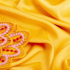 Тканина шовк сатин Armani манго