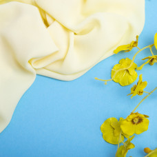 Тканина шифон креп однотонний лимон