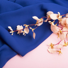 Тканина шифон креп однотонний електрик