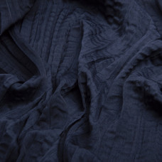 Тканина плательна шовк креш Джура 108 гр/м2 т/синій