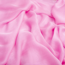 Тканина шифон шовк натуральний рожевий