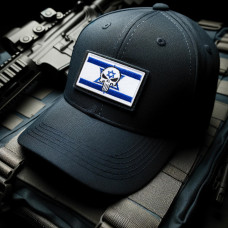 Набір шевронів 2 шт. з липучкою PUNISHER Череп Каратель червоний, вишитий патч 5х8 см