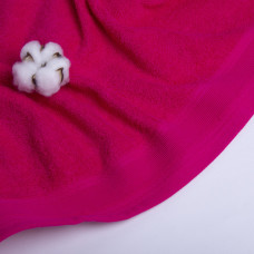 Махровий рушник "Наталі" 70х140 см, малиновий, щільність 360 г/м², натуральна бавовна