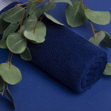 Махровий рушник "Смуга" 70х135 см, синій, щільність 380 г/м², натуральна бавовна