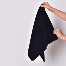 Махровий рушник "Ідеал" 70х140 см, чорний, щільність 450 г/м², натуральна бавовна