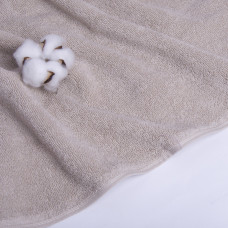 Махровий рушник "Ідеал" 70х140 см, бежевий, щільність 450 г/м², натуральна бавовна