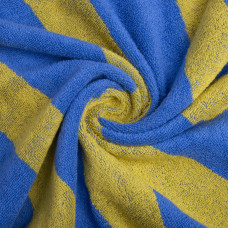 Махровий рушник "Україна" 70х140 см, щільність 450 г/м², з написом "Гордий бути українцем", сувенірний подарунок