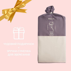 Простирадло 240х260 см бавовна натуральне IDEIA бязь натуральна бавовняна в упаковці V-61 беж