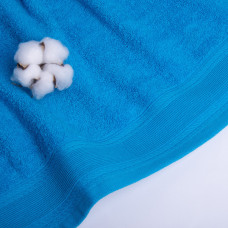 Рушник махровий 100х150 см Наталі щіл. 360 грм/м2 бірюза, для тіла та сауни, бавовна, натуральне бавовняне