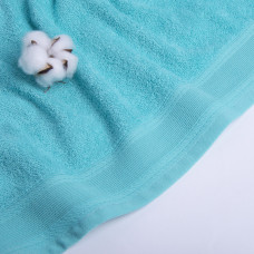 Рушник махровий 100х150 см Наталі щіл 360 гр/м2 м'ята, для тіла, сауни, бавовняне натуральне, бавовна