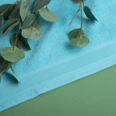 Рушник махровий 100х150 см Наталі щіл 360 гр/м2 м'ята, для тіла, сауни, бавовняне натуральне, бавовна