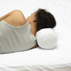 Подушка валик 15х40 см IDEIA антиалергенна, біла, підтримка для шиї та голови