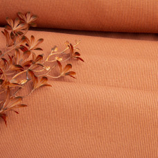 Тканина Кашкорсе IDEIA трикотажне полотно, 40 см, 300 г/м2, бавовна, рубчик, для манжетів, горловин, низ світшотів, кориця