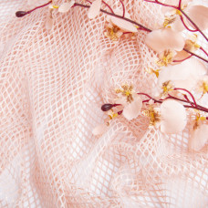 Тканина сітка Сільвер персик