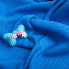 Тканина трикотажне полотно Кашкорсе 300 г/м2 світло синє